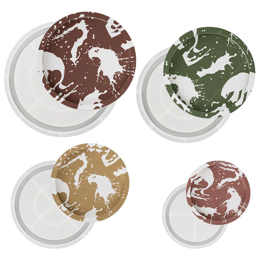 Gypsum plaster circular plate silicone mold