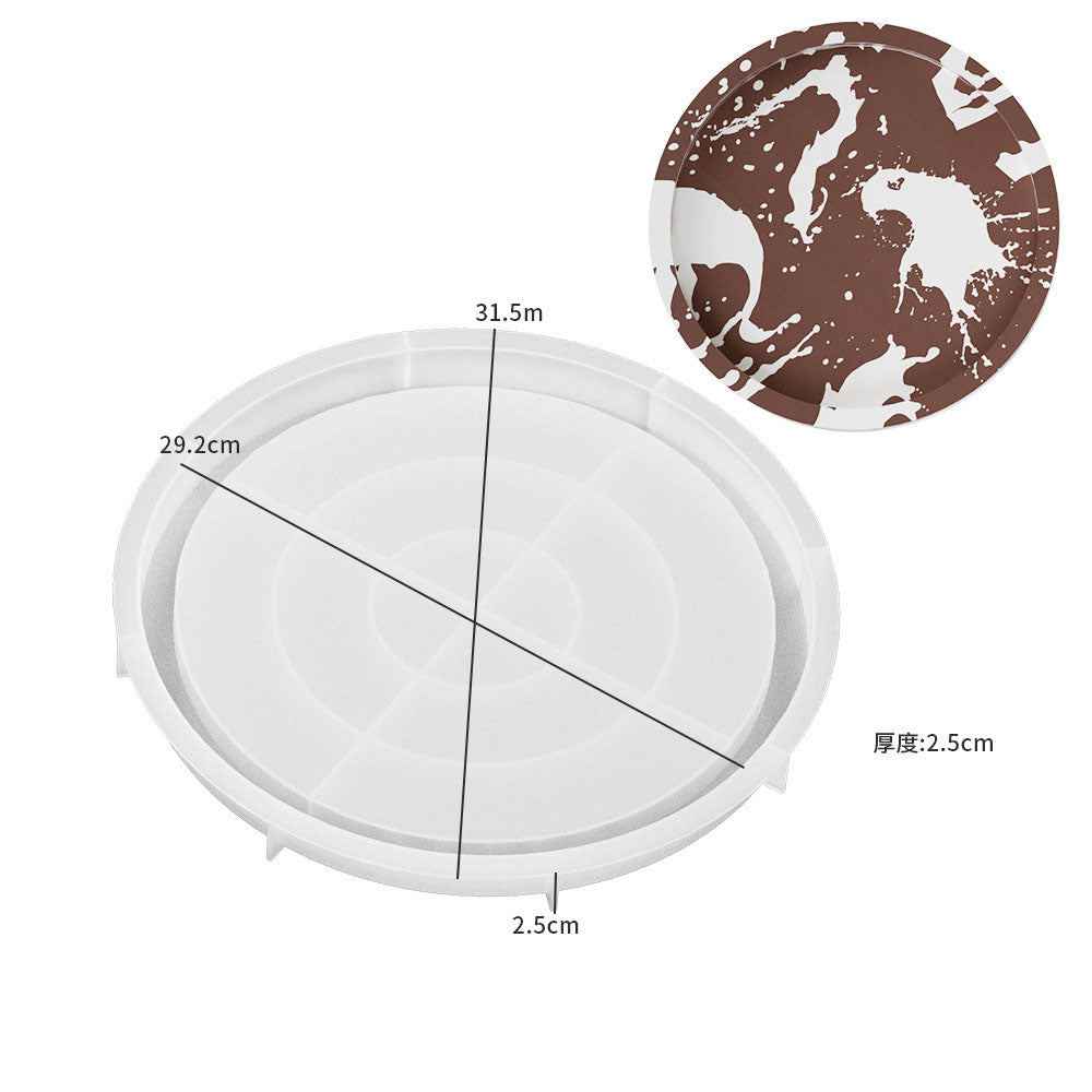 Gypsum plaster circular plate silicone mold