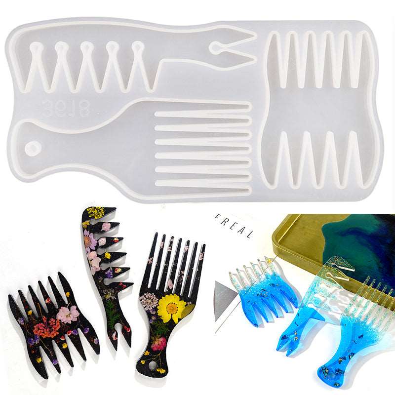 African oil comb silicone resin mold