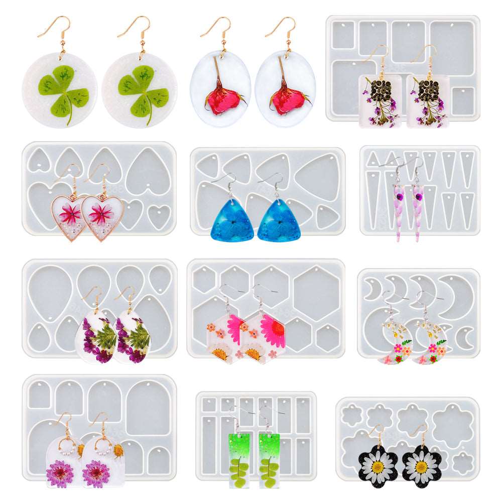 Geometric Earring Pendant Silicone Resin Mold