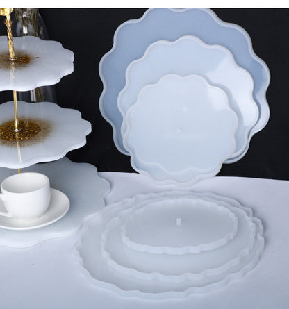 3 Tier Fruit Plate Tea Plate Disc Epoxy Resin Molds