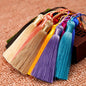 100pcs 8cm Chinese knotting bookmark hanging tassel polyester ice silk small tassel accessories