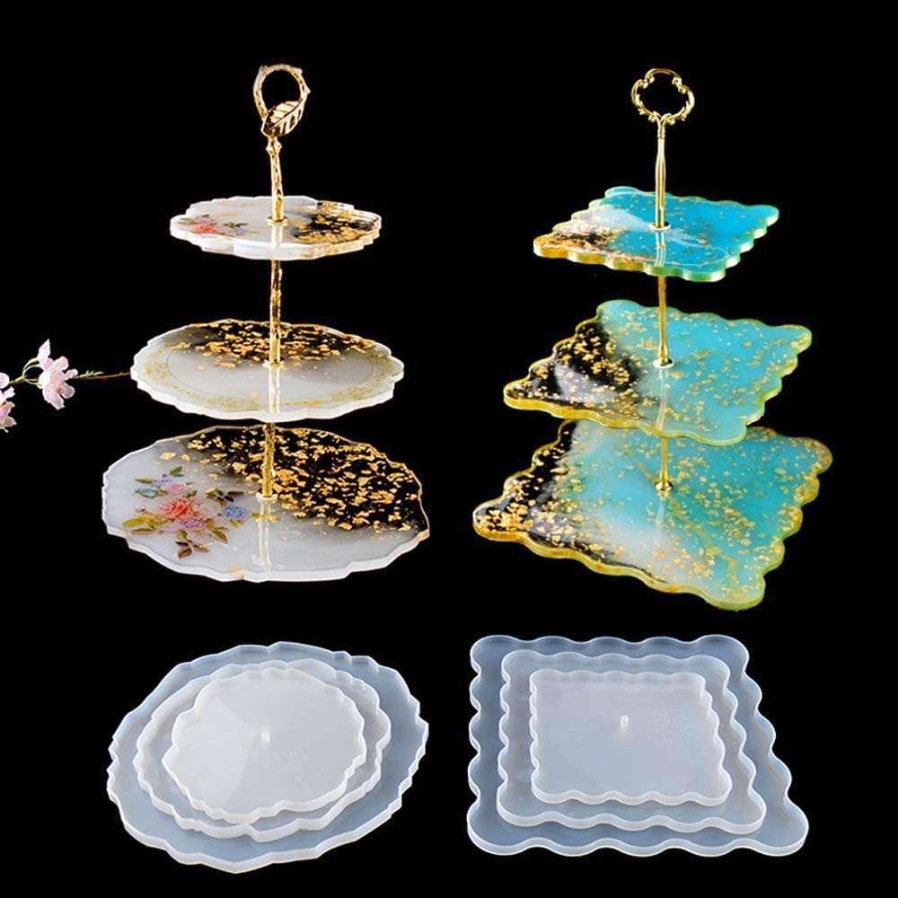 3 Tier Fruit Plate Tea Plate Disc Epoxy Resin Molds