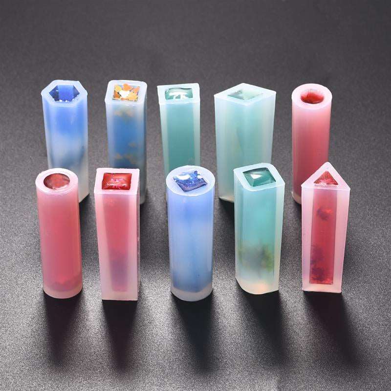 necklace pendant Silicone Mold for jewelry Resin square cylinder jewelry making