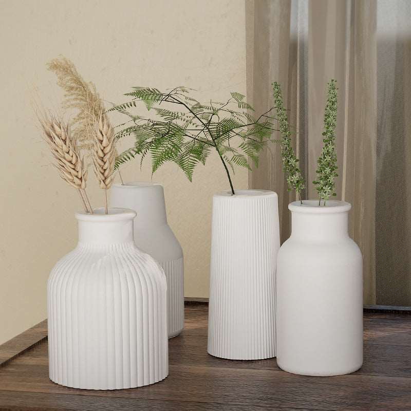 Vase Ornament Silicone Mold DIY Gypsum Cement Concrete Vase Pot Mold