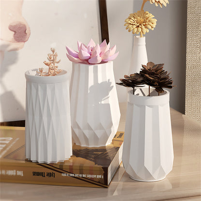 Vase Silicone Mold DIY Drip Gypsum Vase 3D Ornament Mold Epoxy Resin Plaster Concrete Flower Pot Mould