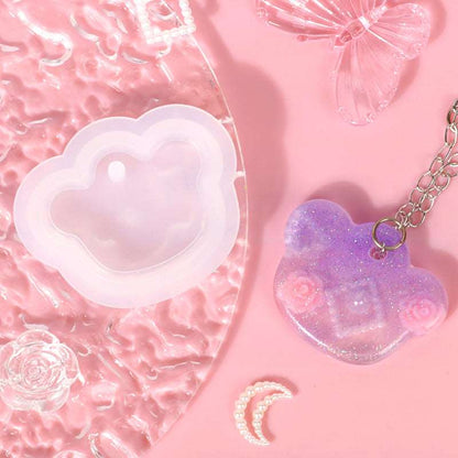 butterfly heart-shaped Keychain Pendant Epoxy Resin Silicone Molds