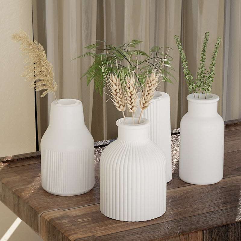 Vase Ornament Silicone Mold DIY Gypsum Cement Concrete Vase Pot Mold