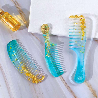 Wholesale Silicone Comb Resin Mold Salon Hair Styling Tool Mold