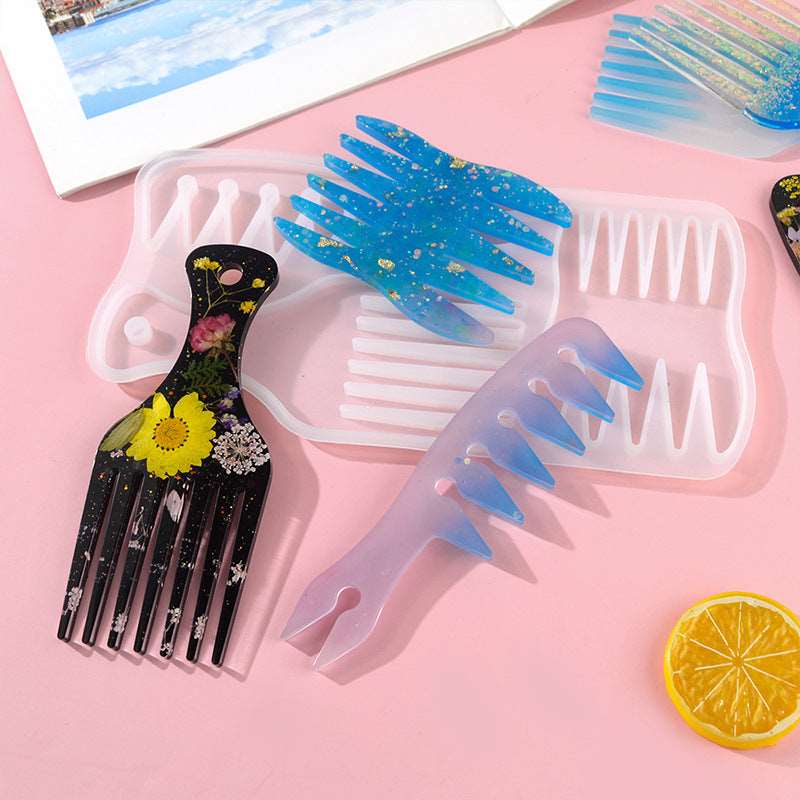 African oil comb silicone resin mold