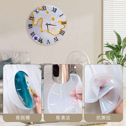 Large Round Clock Silicone Mold