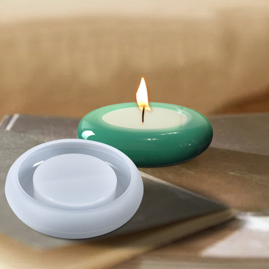 Round Candlestick Epoxy Resin Mold Candle Holder Silicone Mould DIY Crafts Home Decoration Mold Jewelry Holder Mold