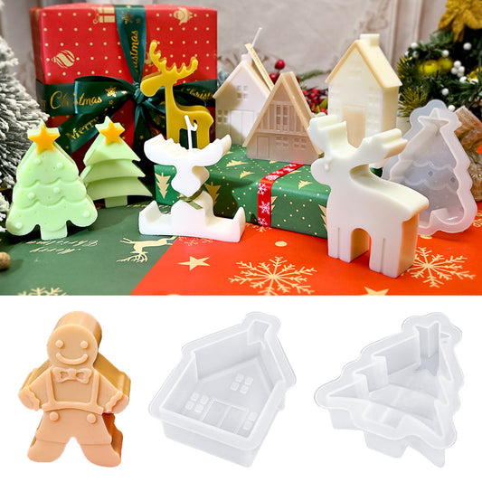 Christmas Aromatherapy Gypsum Silicone Mold