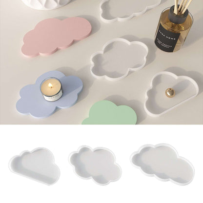 Cloud coaster silicone mold for resin art and gypsum art