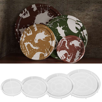 Gypsum plaster circular plate silicone mold