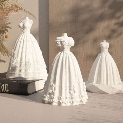 3D Wedding Dress Princess Dress Aromatherapy Candle Gypsum Mold