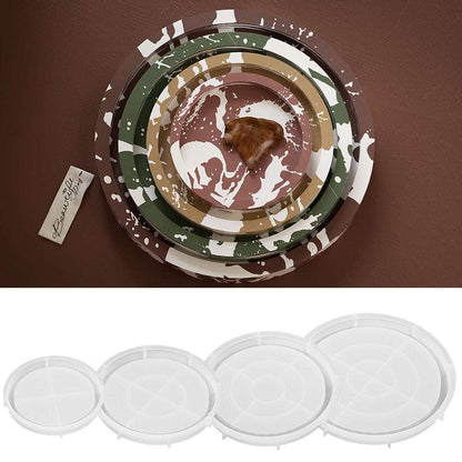 Gypsum plaster circular plate silicone mold