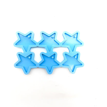 Heart Star Butterfly epoxy Silicone Resin Jewelry Molds For DIY Dangle Pendant Earring Jewelry Craft Making