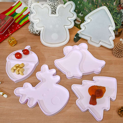 Christmas Tree Fruit Tray Silicone Resin Gypsum Mold