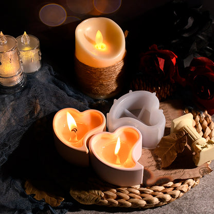 Valentine's Day Series Love Candle Cup Silicone Mold Gypsum Aromatherapy Storage Cement Silicone Mold