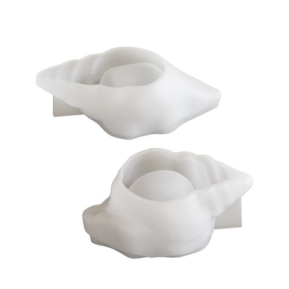 Conch gypsum resin candle cup silicone mold