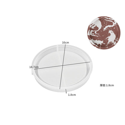 Gypsum plaster circular plate silicone mold