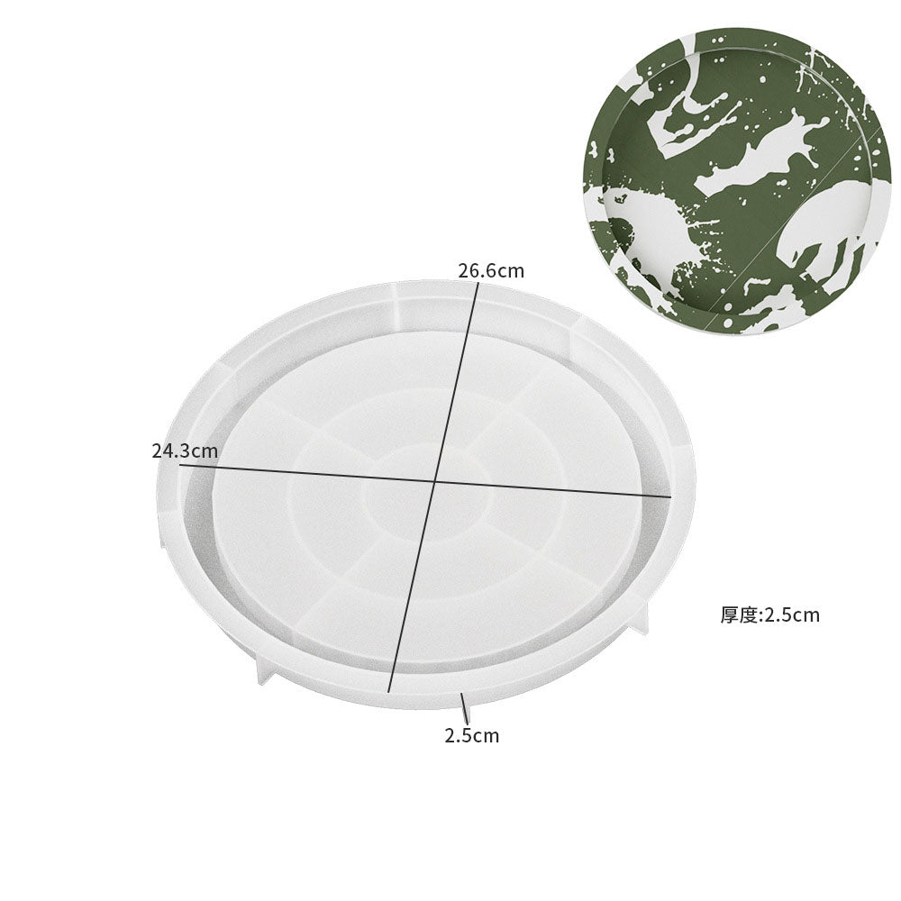 Gypsum plaster circular plate silicone mold