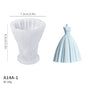 3D Wedding Dress Princess Dress Aromatherapy Candle Gypsum Mold