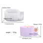 Oval match storage box with match holes silicone mold gypsum candle jar mold