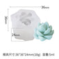 Succulent Plant Gypsum Mold Candle Molds Epoxy Resin Template Soft Silicone Birthday Holiday Gift Wedding Souvenirs Home Decor