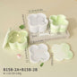 Ins clover shaped heart-shaped storage jar gypsum resin silicone mold