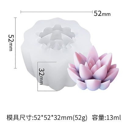 Succulent Plant Gypsum Mold Candle Molds Epoxy Resin Template Soft Silicone Birthday Holiday Gift Wedding Souvenirs Home Decor