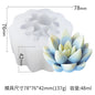 Succulent Plant Gypsum Mold Candle Molds Epoxy Resin Template Soft Silicone Birthday Holiday Gift Wedding Souvenirs Home Decor