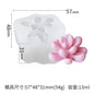 Succulent Plant Gypsum Mold Candle Molds Epoxy Resin Template Soft Silicone Birthday Holiday Gift Wedding Souvenirs Home Decor