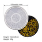 Circular patterned silicone coaster mold for resin art Gypsum art