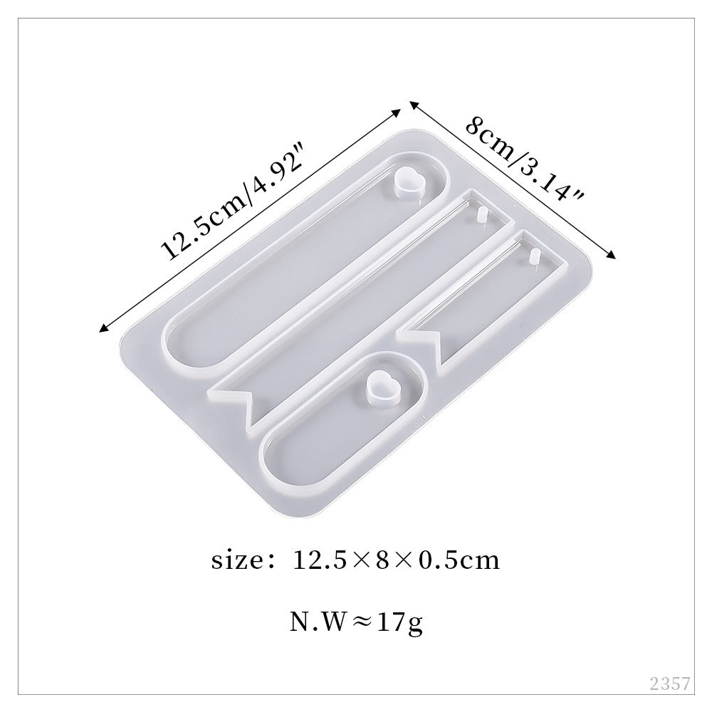 Multiple Rectangle Bookmark Epoxy Resin Silicone Mold