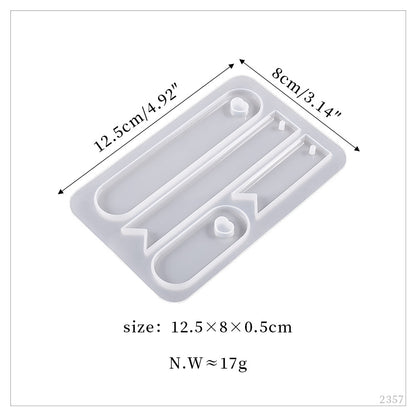 Multiple Rectangle Bookmark Epoxy Resin Silicone Mold