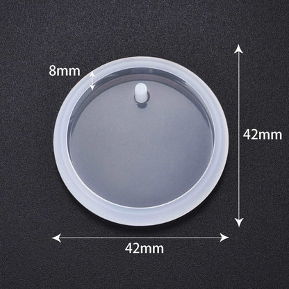 6pcs DIY Love Round Corner Pendant Silicone Mold