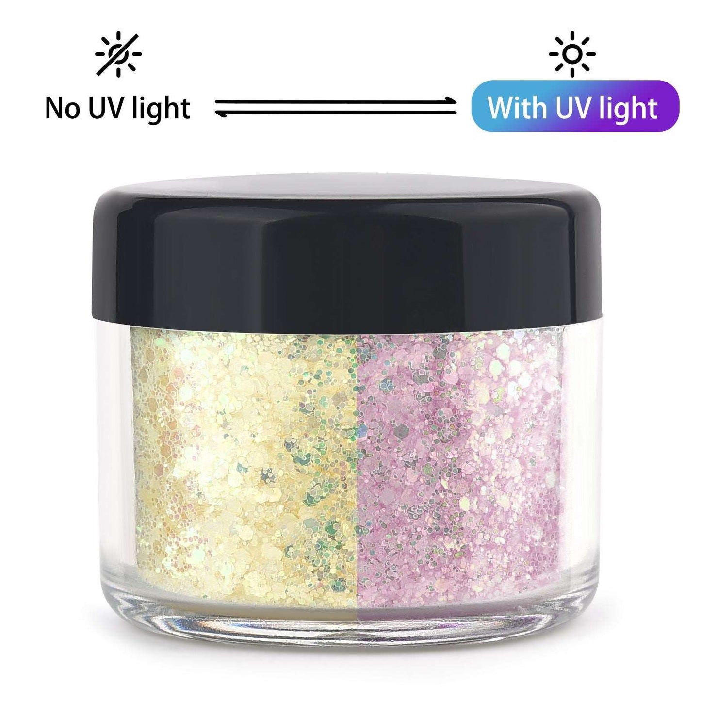 12color 10g UV Light-Changing Cosmetic Pigment Powder