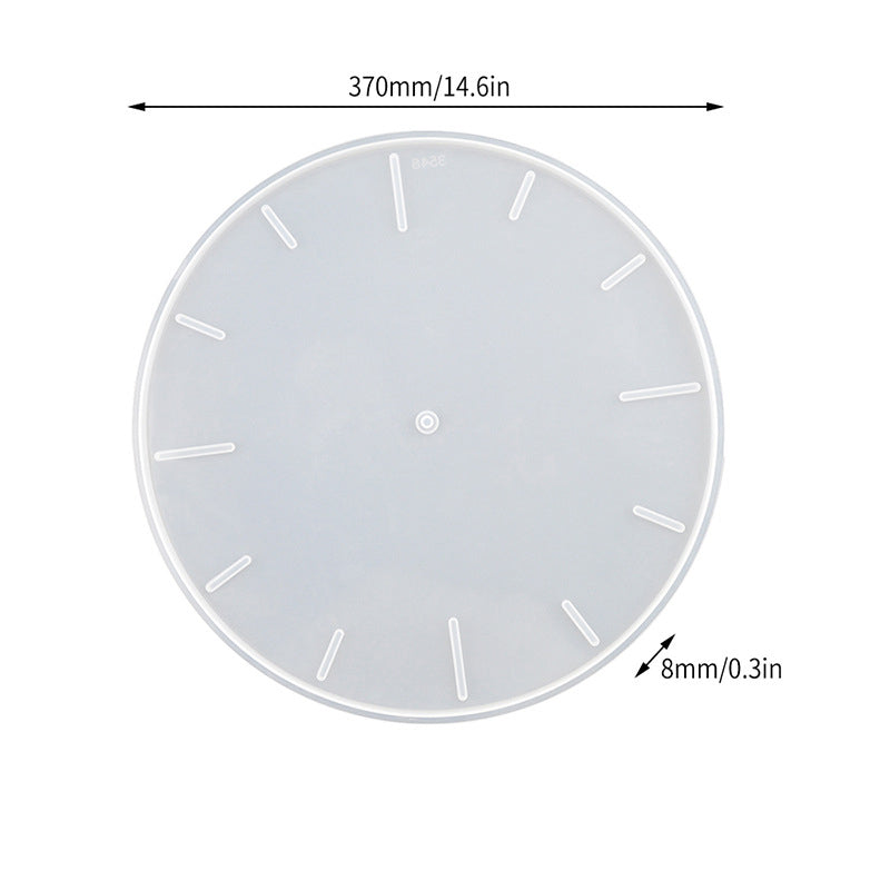 Large Round Clock Silicone Mold