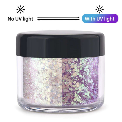 12color 10g UV Light-Changing Cosmetic Pigment Powder