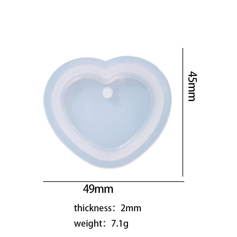 butterfly heart-shaped Keychain Pendant Epoxy Resin Silicone Molds