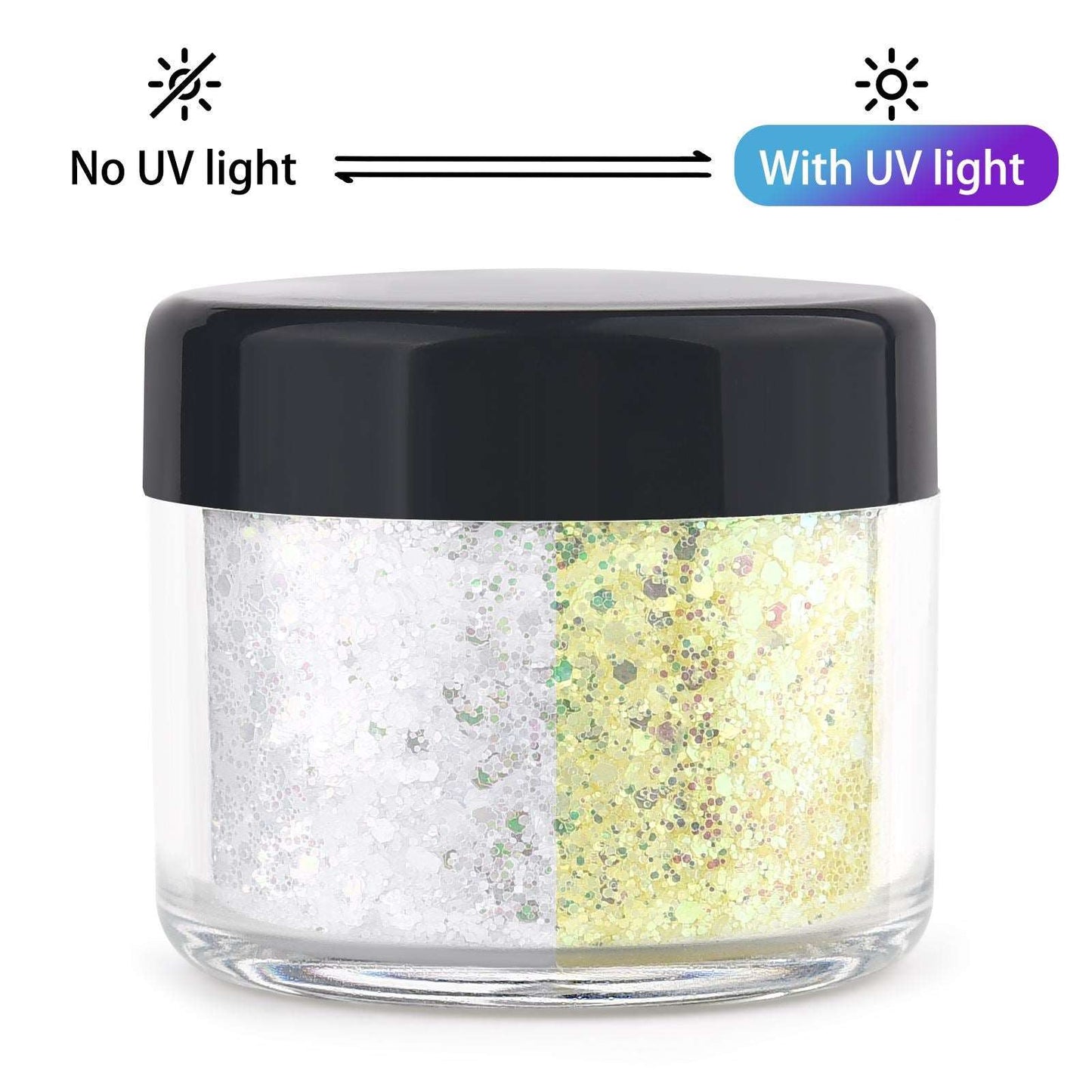 12color 10g UV Light-Changing Cosmetic Pigment Powder