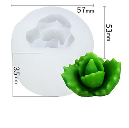 Succulent Plant Gypsum Mold Candle Molds Epoxy Resin Template Soft Silicone Birthday Holiday Gift Wedding Souvenirs Home Decor