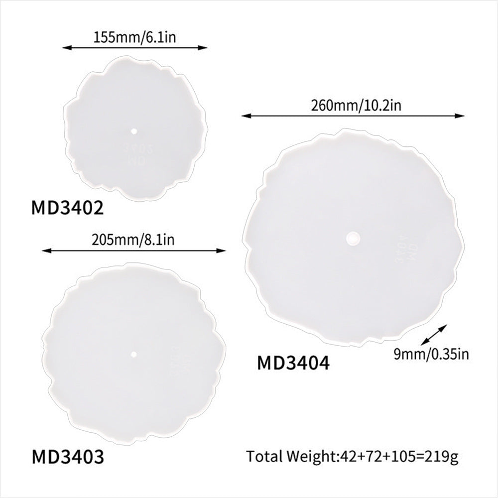 3 Tier Fruit Plate Tea Plate Disc Epoxy Resin Molds